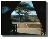 This is the view from the tents down to the Tarangire River
